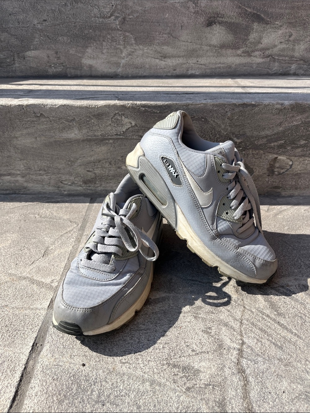 Nike Air Max Light Gray-Baby Blue Trainers